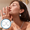 1 Pair 925 Sterling Silver Hoop Earring Findings STER-PH0004-91P-5