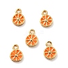Brass Enamel Pendants KK-P207-017G-RS-1