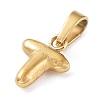 316L Surgical Stainless Steel Charms STAS-G315-01G-T-2