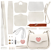 DIY Imitation Leather Heart Pattern Women's Crossbody Bag Kits DIY-WH0449-12-1