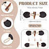 5 Pairs Resin Buttons BUTT-TA0001-48B-4