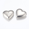Tarnish Resistant 316 Stainless Steel Locket Pendants X-STAS-G146-17P-1