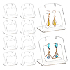 Acrylic Slant Bacl Earring Display Stands EDIS-WH0031-28A-02-7