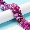 Natural Banded Agate/Striped Agate Beads Strands G-E605-A02-03A-2