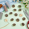 Fingerinspire 1-Hole Vintage Zinc Alloy Shank Buttons DIY-FG0005-23A-5