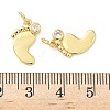 Brass Pave Cubic Zirconia Pendants KK-Z120-51G-3