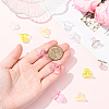 120Pcs 6 Colors Transparent Acrylic Bead Caps TACR-SC0001-51-4