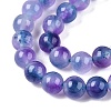 Dyed Natural White Jade Beads Strands X-G-T138-6mm-210-4-3