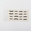 Mixed Moustache Shapes Body Art Removable Fake Temporary Tattoos Paper Stickers X-AJEW-O010-05-1