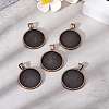 Tibetan Style Alloy Pendant Cabochon Settings LS-TIBE-R295-055R-FF-5