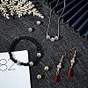 12Pcs 2 Colors Rack Plating Brass Micro Pave Clear Cubic Zirconia Beads ZIRC-NB0001-84-3