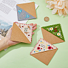 4Pcs 4 Style Felt Embroidery Bookmarks FIND-HY0003-46S-3