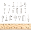 38Pcs 19 Styles Alloy Pendants FIND-FS0003-89-5