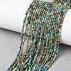 Natural African Turquoise(Jasper) Beads Strands G-K366-G01-2mm-1