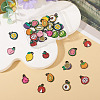 30Pcs 15 Styles Alloy Enamel Pendants ENAM-TA0003-31-6