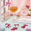 24Pcs 4 Colors Acrylic Wine Glass Charms AJEW-TA0002-87-7