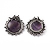 Natural Amethyst Pendants G-G983-01AS-01-2