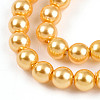 Baking Painted Pearlized Glass Pearl Bead Strands HY-N002-3mm-A08-4