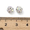 6mm Brass Rhinestone Beads X1-KK-S519-01A-01S-3