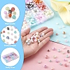 850Pcs Crackle Glass Beads Strands GLAA-FS0002-08-2