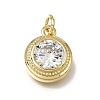 Brass Glass Pendants X-KK-C262-26G-1