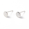 201 Stainless Steel Stud Earring Findings LS-X-STAS-P308-09A-S-1