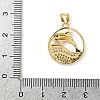 Brass Micro Pave Cubic Zirconia Pendants KK-S337-08G-A-3