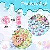 50Pcs UV Plating Opaque Acrylic Beads SACR-CJ0001-75-2