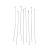 Tarnish Resistant Jewelry Tools and Equipment Decorative Stainless Steel Flat Head Pins X-STAS-E023-0.6x40mm-1