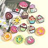 15Pcs 15 Styles PVC Plastic Beads SIL-SZ0002-03-3