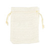 Polyester Imitation Burlap Packing Pouches Drawstring Bags ABAG-R005-9x12-13-1