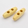 2-Hole Rice Wooden Toggle Buttons X-BUTT-A036-002B-1