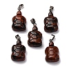 Natural Mahogany Obsidian Pendants G-B127-06P-09-1