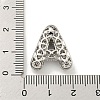 Platinum Plated Brass Micro Pave Cubic Zirconia Pendants KK-L073-001P-A-3