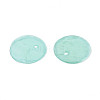 Spray Painted Natural Capiz Shell Disc Charms LS-X1-BSHE-T014-02D-2