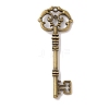 Skeleton Key Tibetan Style Alloy Big Pendants X-TIBEP-S293-033AB-LF-1