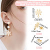 Beebeecraft 60Pcs 201 Stainless Steel Flower Stud Earrings Findings STAS-BBC0002-30-2