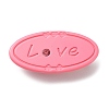 Oval with Word Love Resin Alligator Hair Clips LS-PHAR-D015-01C-1