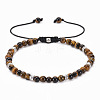 Adjustable Natural Tiger Eye Beaded Bracelets for Women BE7794-7-1