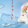 3Pcs Crystal Glass Hanging Sun Catcher AJEW-TADJ0001-08D-6