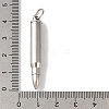 Non-Tarnish 304 Stainless Steel Openable Pendants STAS-Z075-02P-3