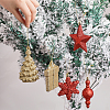 30Pcs 10 Style Christmas Theme Plastic Pendant Decorations AJEW-GL0001-68-3