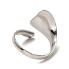 304 Stainless Steel Open Cuff Rings RJEW-Z018-16P-3