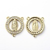 Brass Micro Pave Cubic Zirconia Chandelier Component Links ZIRC-G157-28G-2