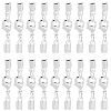 24Pcs Brass Clip Ends With Lobster Claw Clasps KK-CL0001-04-1