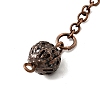 Brass Cable Chain Pointed Dowsing Pendulums HJEW-D004-04R-4