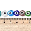 Handmade Evil Eye Lampwork Beads Strands LAMP-G166-05B-02-4