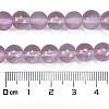 Frosted Transparent Glass Bead Strands X1-GLAA-P065-8mm-07-3