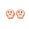 Halloween Theme Opaque Resin Cabochons CRES-M037-07K-1