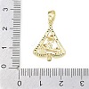 Christmas Brass Micro Pave Cubic Zirconia Pendants LS-KK-H518-03C-G-3